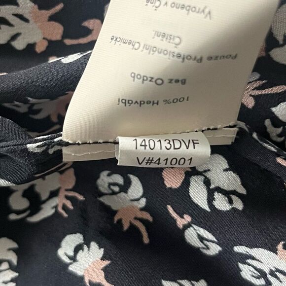 Diane Von Furstenberg Shirt Dress Floral Size 6 - Picture 9 of 9